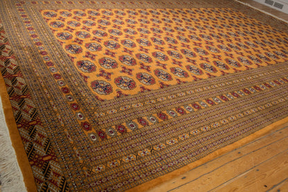 10x14 Vintage Fine Pakistani Bokhara Design Carpet