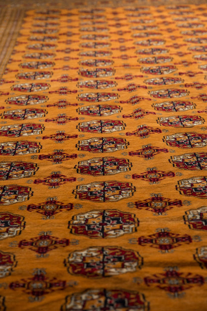 10x14 Vintage Fine Pakistani Bokhara Design Carpet