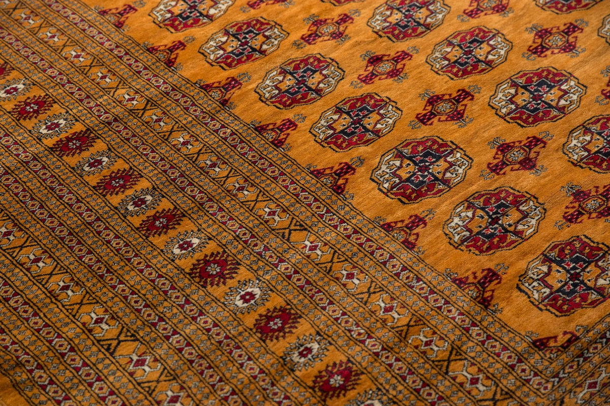 10x14 Vintage Fine Pakistani Bokhara Design Carpet