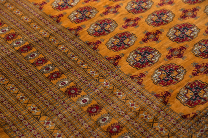 10x14 Vintage Fine Pakistani Bokhara Design Carpet