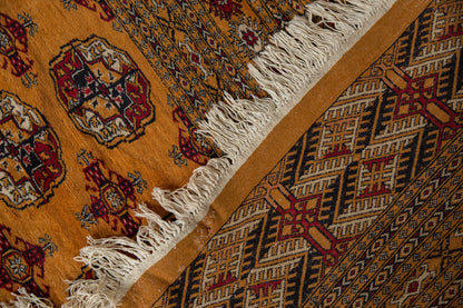 10x14 Vintage Fine Pakistani Bokhara Design Carpet