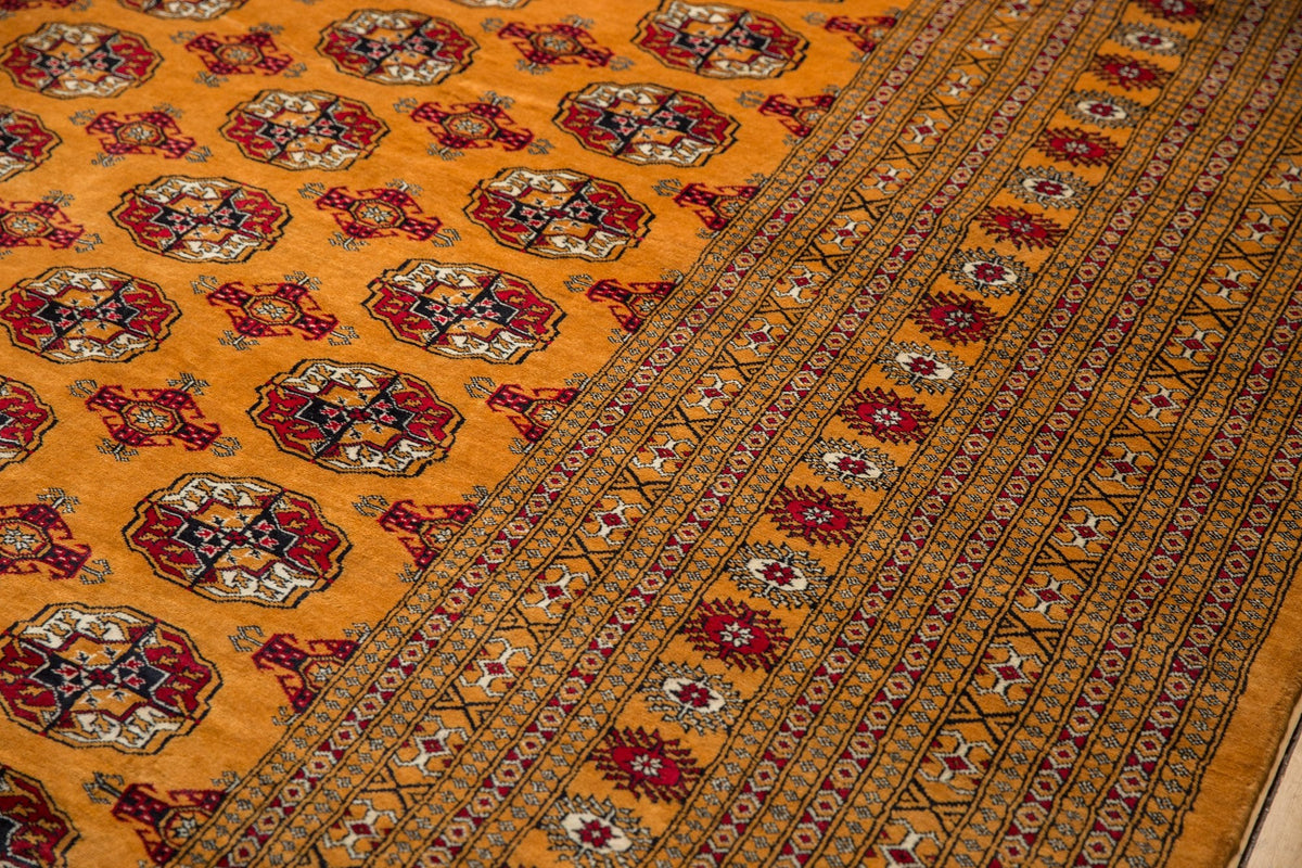 10x14 Vintage Fine Pakistani Bokhara Design Carpet