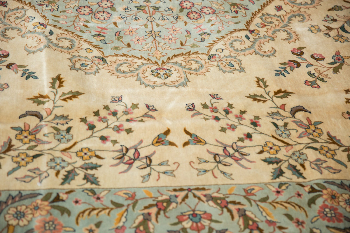12x12 Vintage Bulgarian Kerman Design Square Carpet