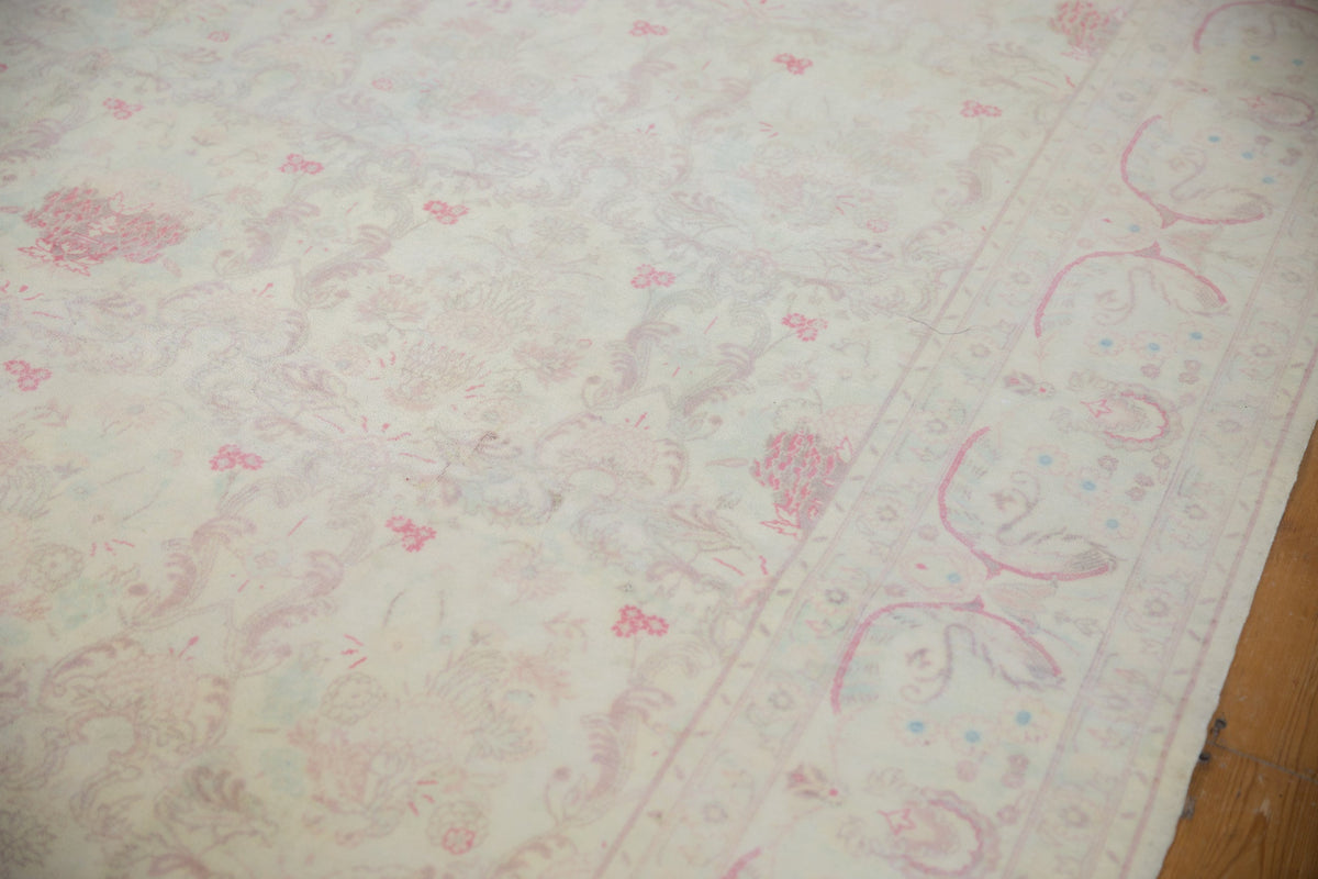 10x14 Vintage Distressed Bulgarian Kerman Design Carpet