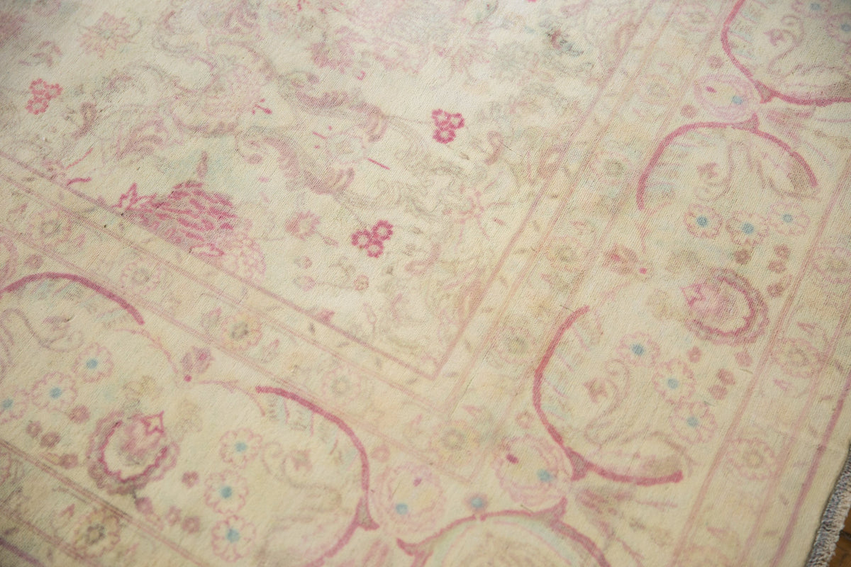 10x14 Vintage Distressed Bulgarian Kerman Design Carpet