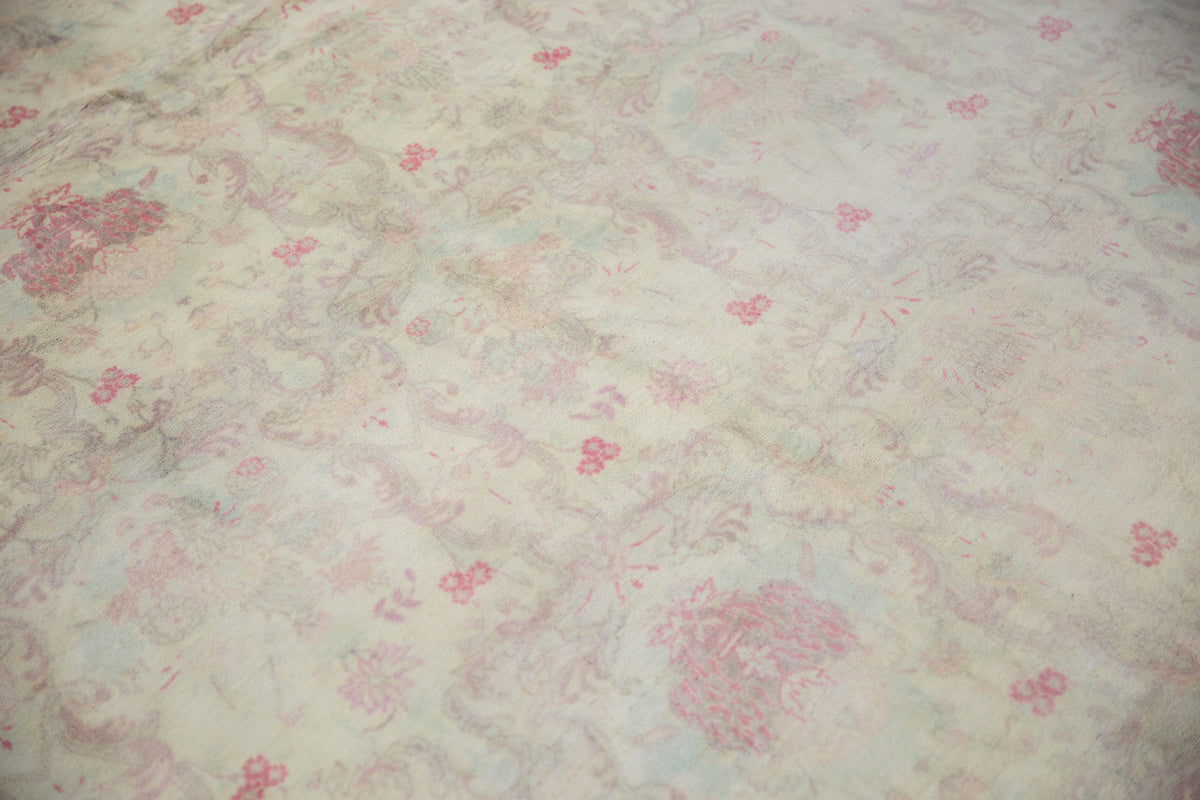 10x14 Vintage Distressed Bulgarian Kerman Design Carpet