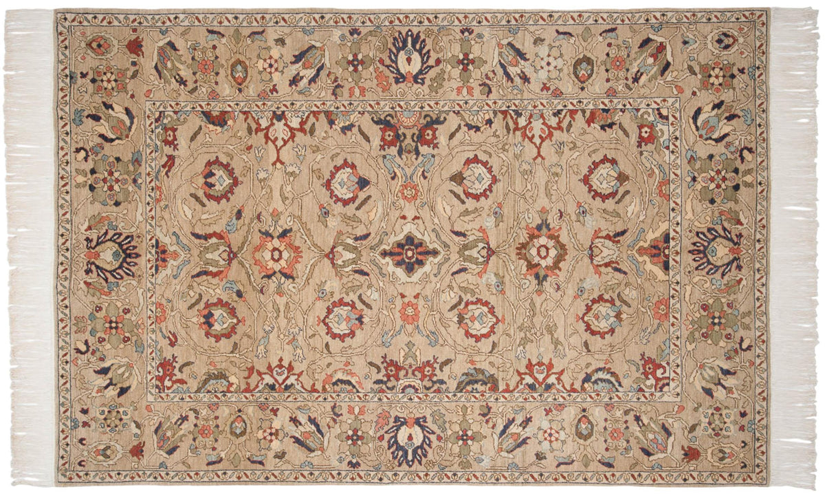 6x9 Vintage Armenian Sultanabad Design Carpet