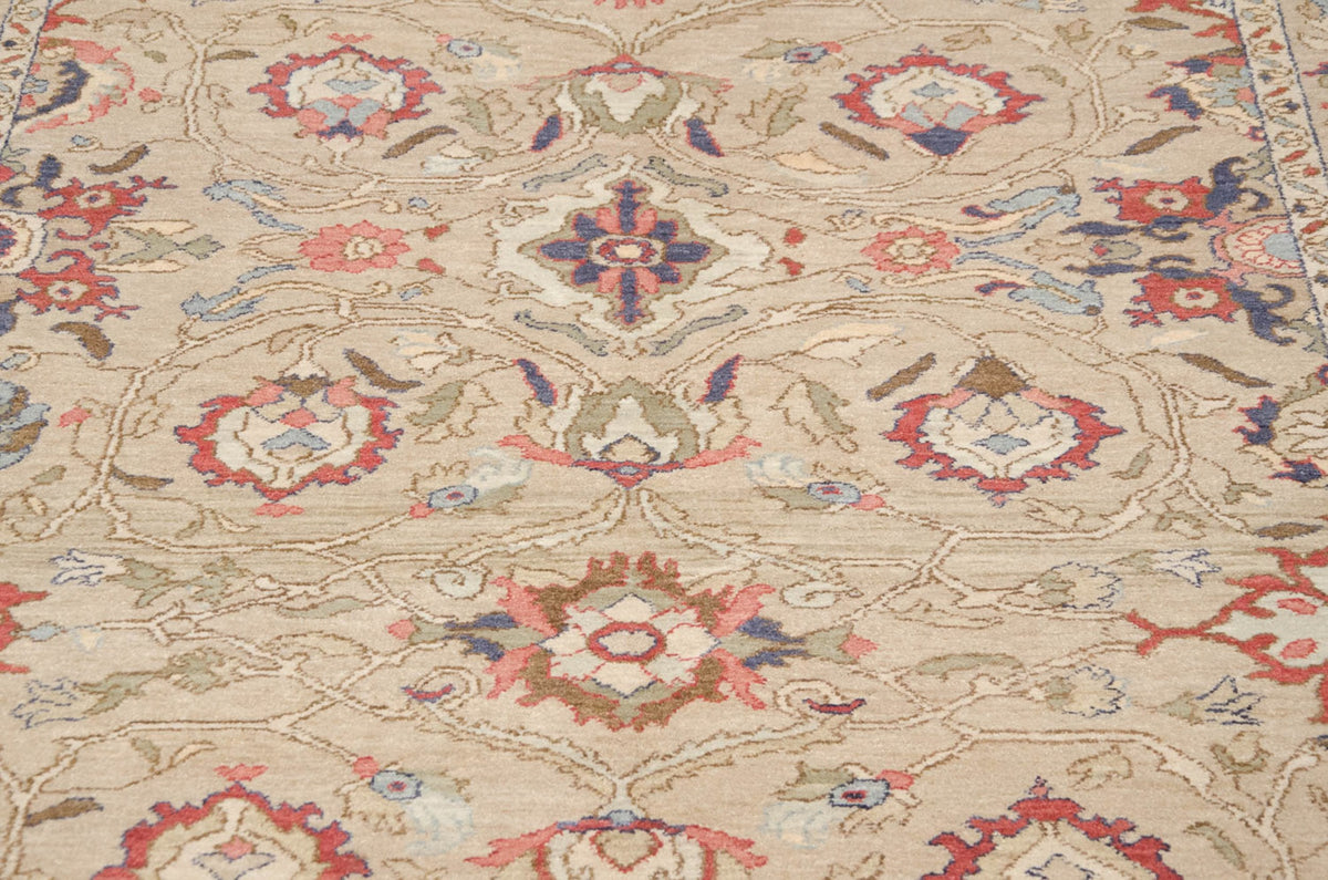 6x9 Vintage Armenian Sultanabad Design Carpet