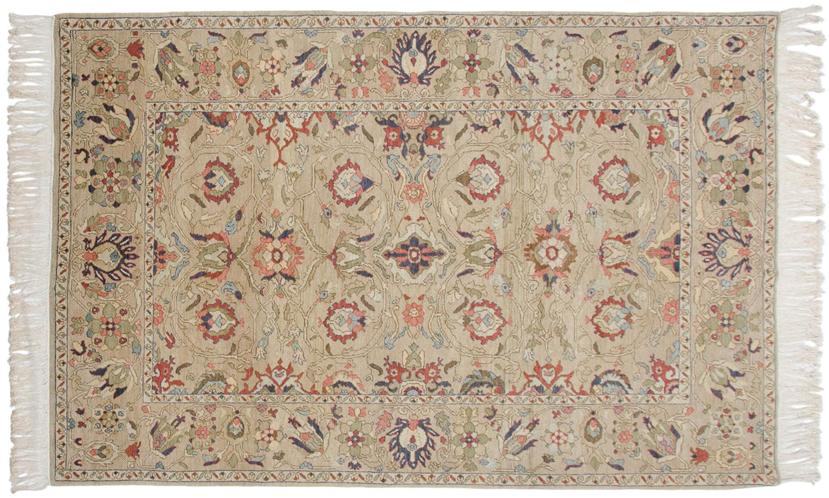 6x9 Vintage Armenian Sultanabad Design Carpet