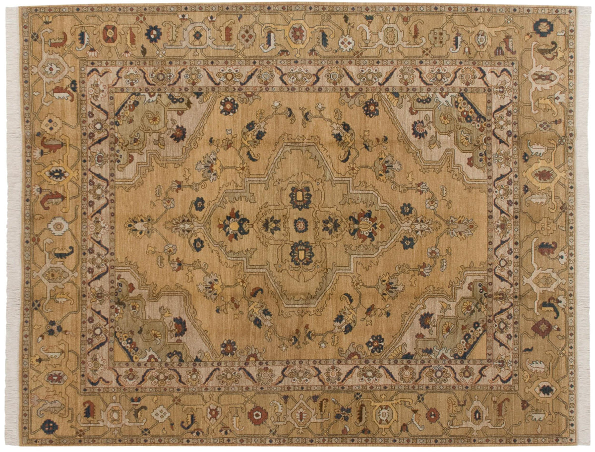 8x10 Vintage Armenian Heriz Design Carpet