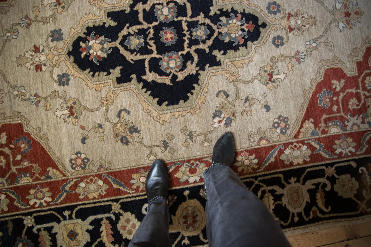 6x9 Vintage Armenian Serapi Design Carpet