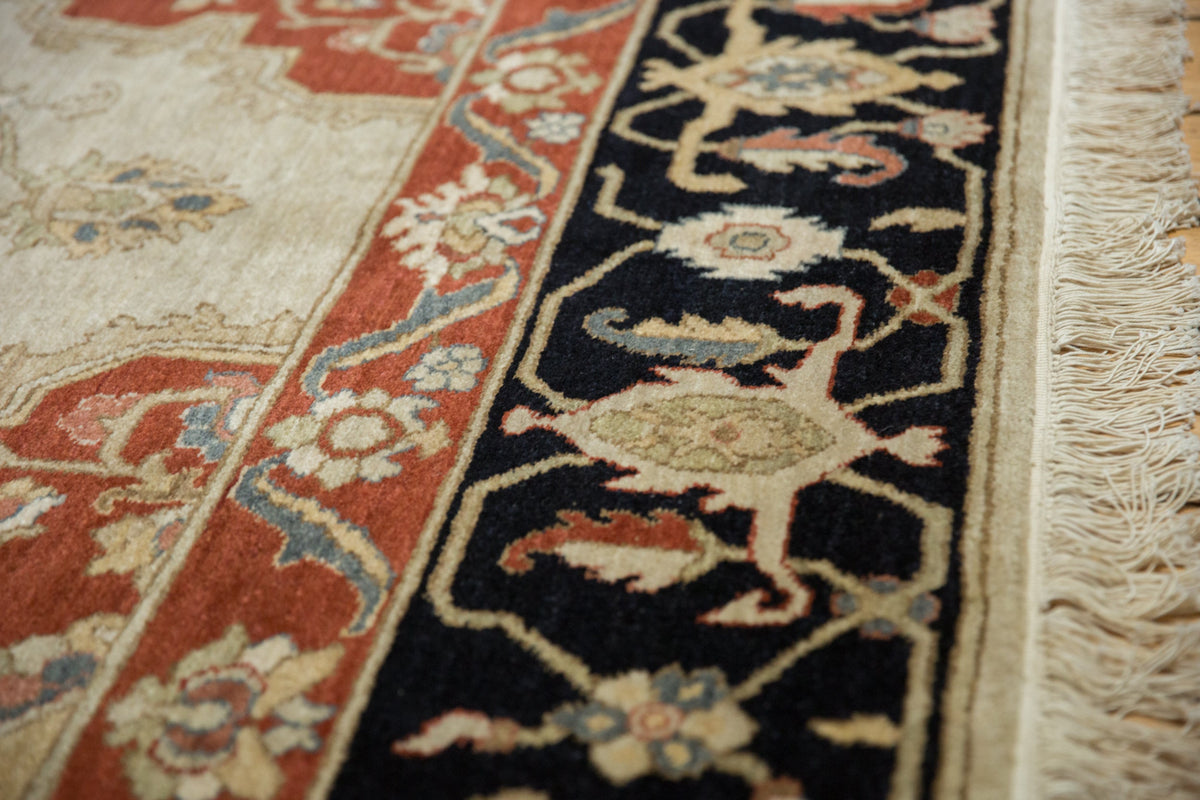 6x9 Vintage Armenian Serapi Design Carpet