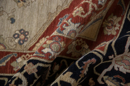 6x9 Vintage Armenian Serapi Design Carpet