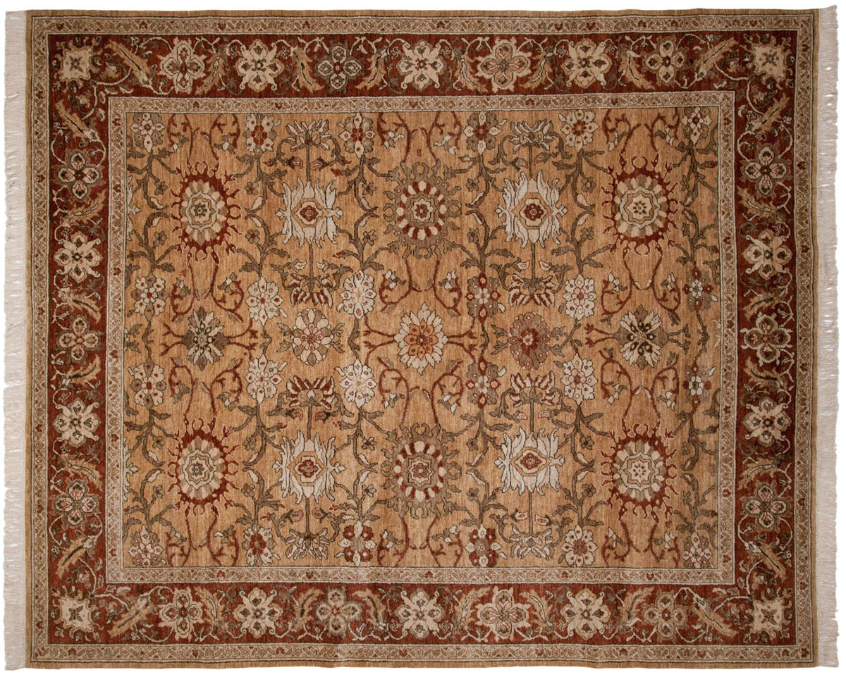 8x10 Vintage Armenian Sultanabad Design Carpet