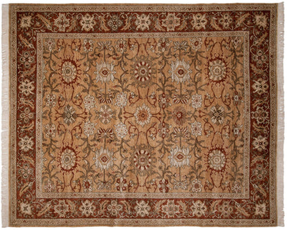 8x10 Vintage Armenian Sultanabad Design Carpet