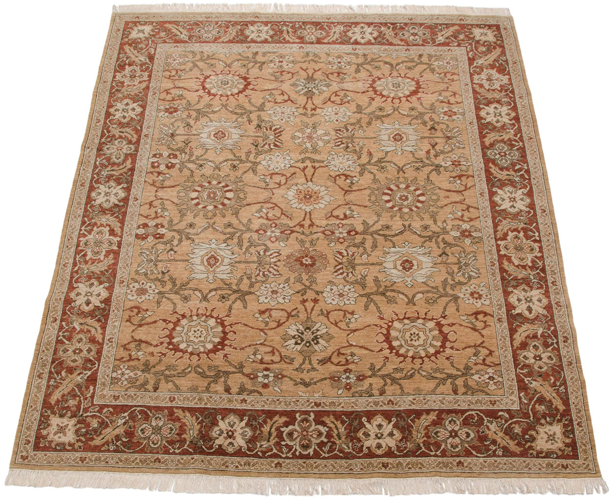 8x10 Vintage Armenian Sultanabad Design Carpet