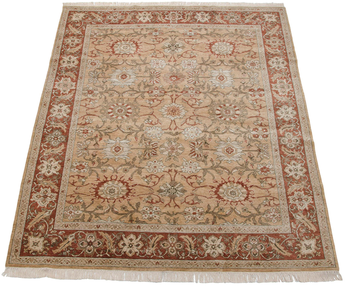 8x10 Vintage Armenian Sultanabad Design Carpet