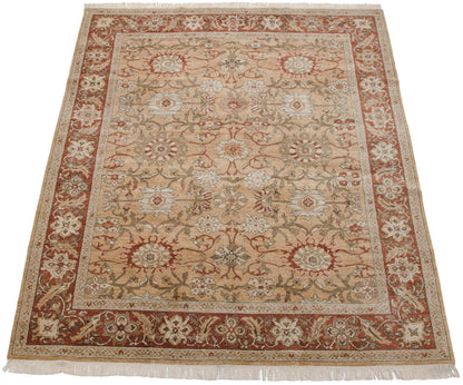 8x10 Vintage Armenian Sultanabad Design Carpet