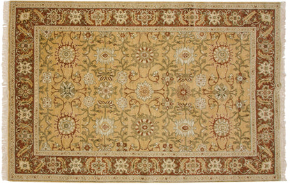 6x9 Vintage Armenian Sultanabad Design Carpet