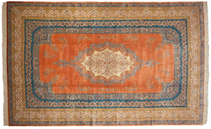 12x18.5 Vintage Bulgarian Kerman Design Carpet