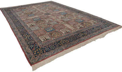 12x17.5 Vintage Bulgarian Kerman Design Carpet