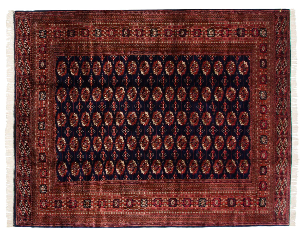 9x11.5 Vintage Fine Bokhara Carpet