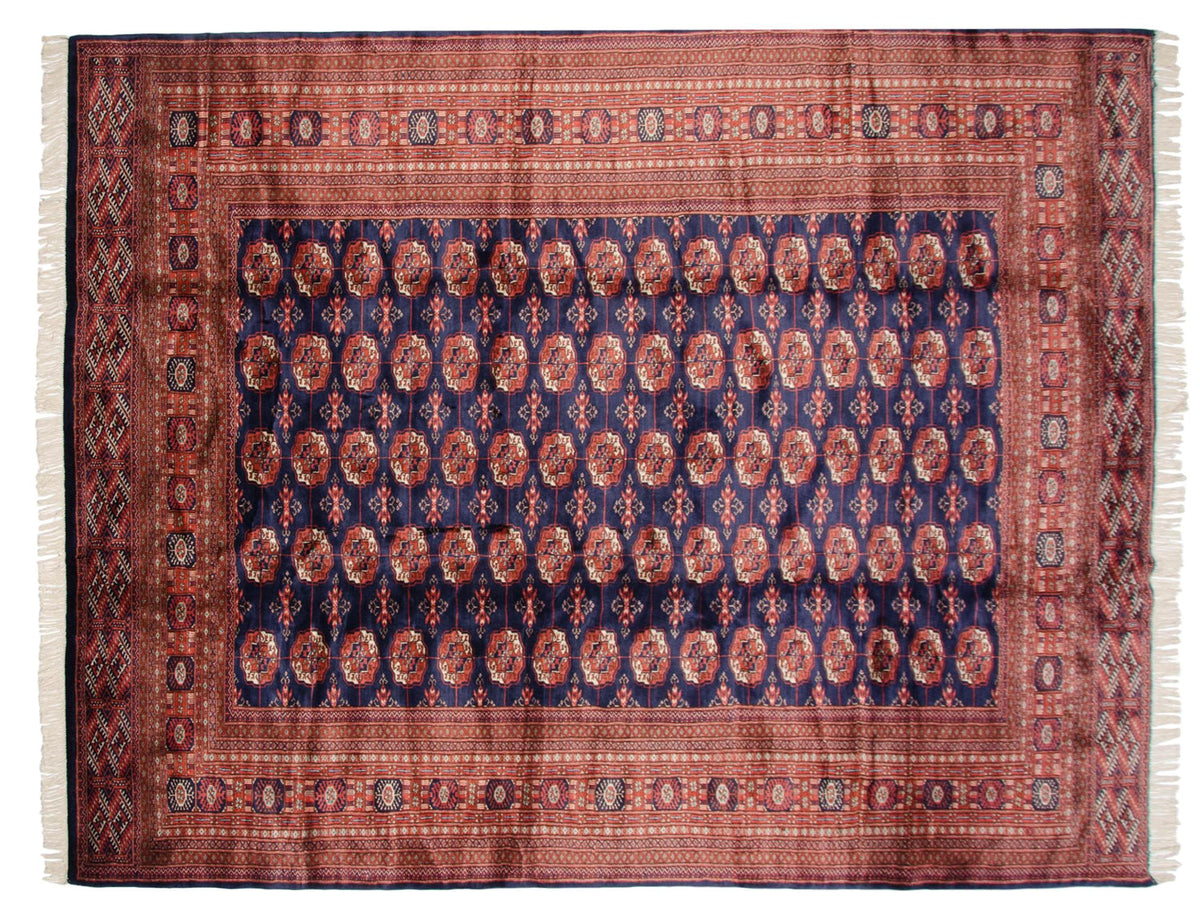 9x11.5 Vintage Fine Bokhara Carpet