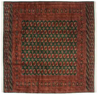 12x12.5 Vintage Fine Bokhara Square Carpet