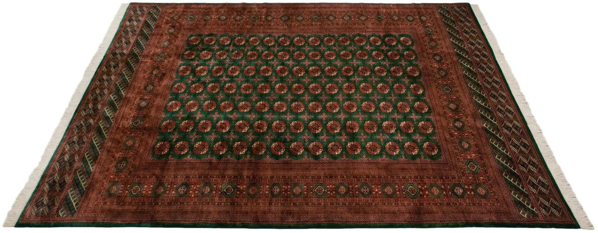 12x12.5 Vintage Fine Bokhara Square Carpet