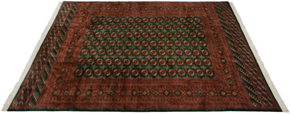 12x12.5 Vintage Fine Bokhara Square Carpet