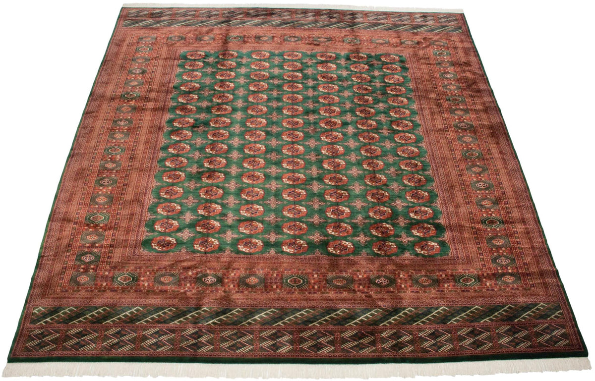 12x12.5 Vintage Fine Bokhara Square Carpet