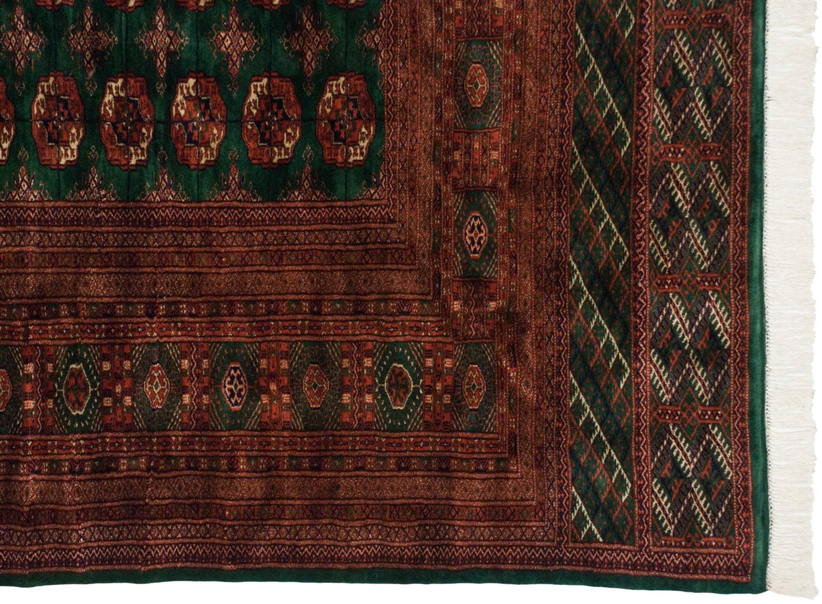 12x12.5 Vintage Fine Bokhara Square Carpet