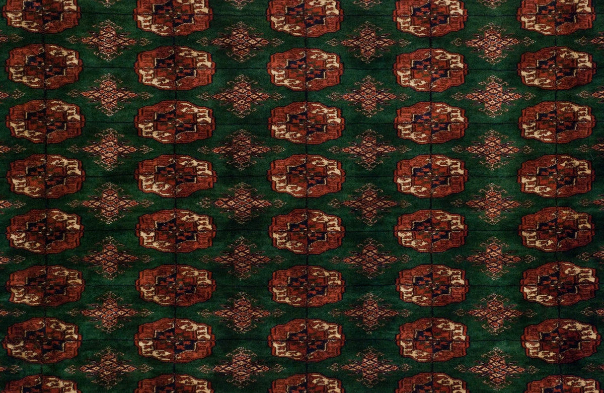 12x12.5 Vintage Fine Bokhara Square Carpet