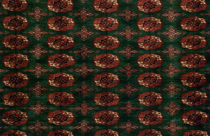 12x12.5 Vintage Fine Bokhara Square Carpet