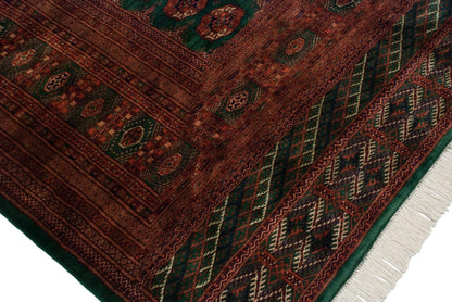 12x12.5 Vintage Fine Bokhara Square Carpet