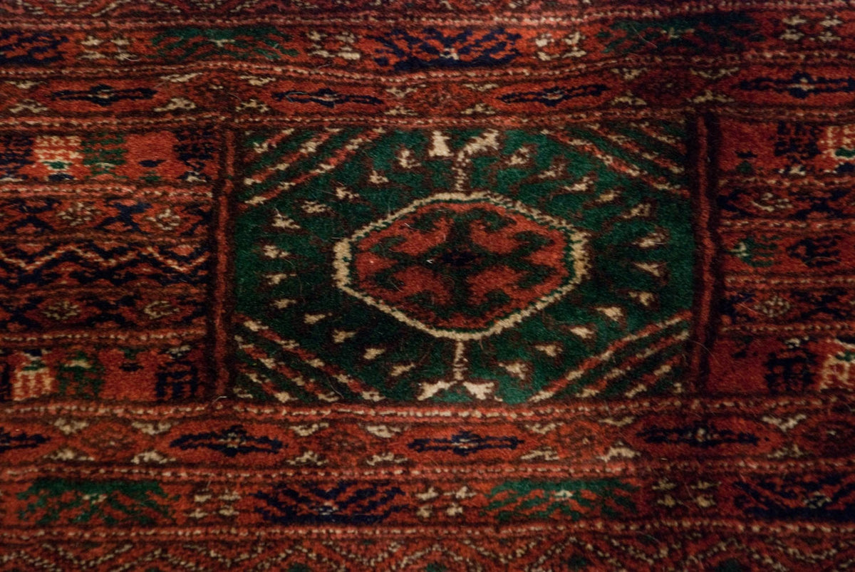 12x12.5 Vintage Fine Bokhara Square Carpet