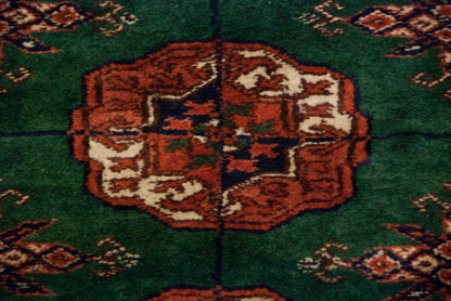 12x12.5 Vintage Fine Bokhara Square Carpet
