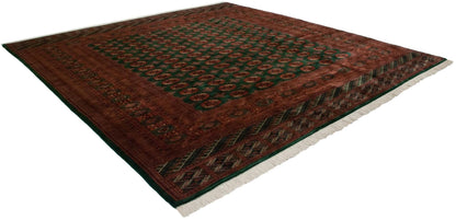 12x12.5 Vintage Fine Bokhara Square Carpet
