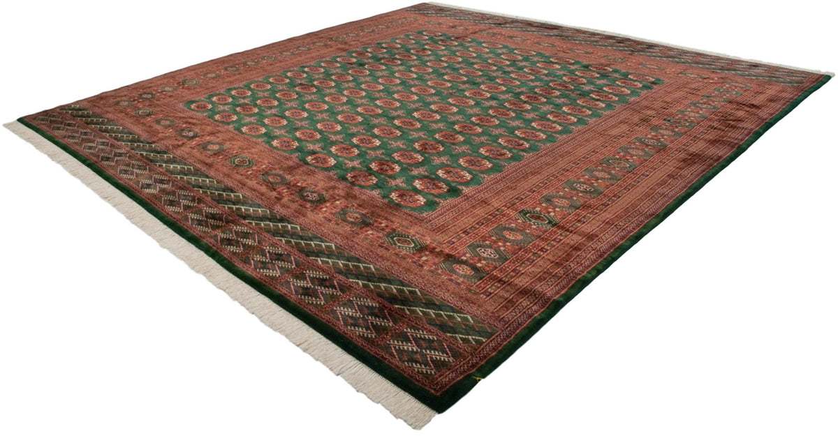 12x12.5 Vintage Fine Bokhara Square Carpet
