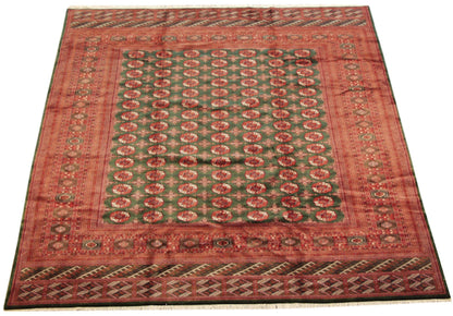 12x12.5 Vintage Fine Bokhara Square Carpet