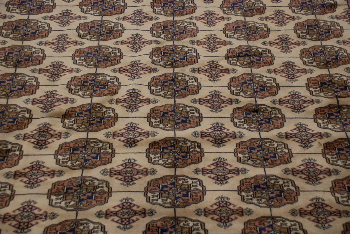 8x10 Vintage Fine Bokhara Carpet