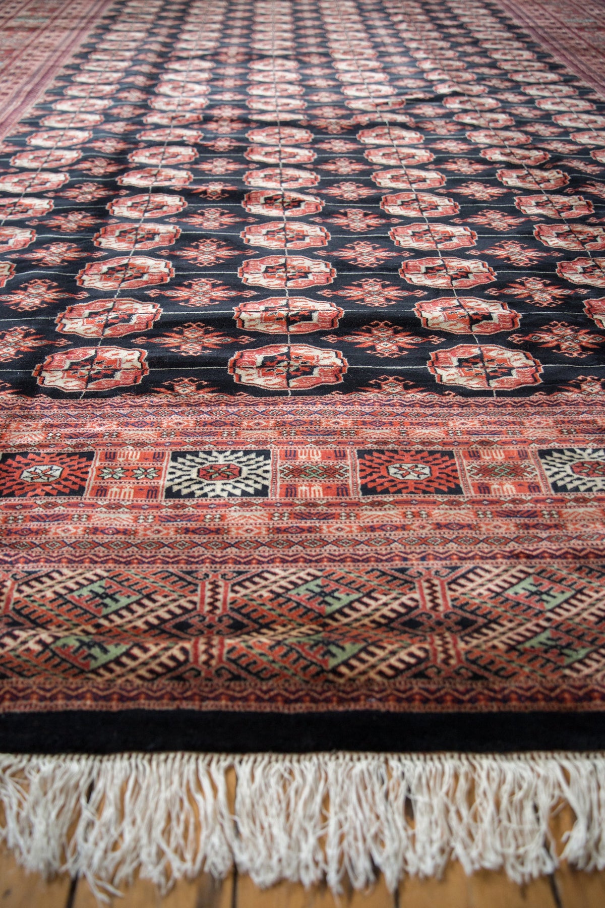10x14 Vintage Fine Bokhara Carpet