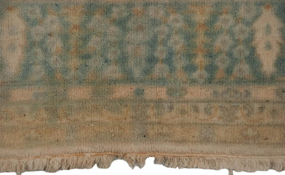 6x9 Vintage Distressed Bulgarian Kerman Design Carpet
