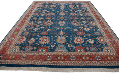 10x13.5 Vintage Indian Sultanabad Design Carpet
