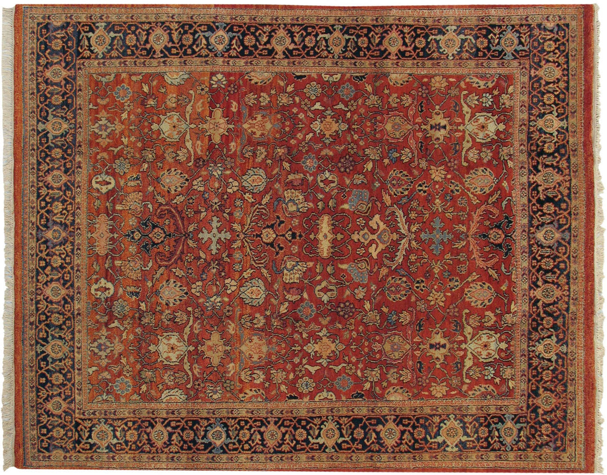 8x10 Vintage Indian Mahal Design Carpet