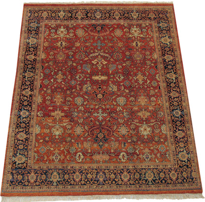 8x10 Vintage Indian Mahal Design Carpet