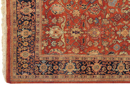 8x10 Vintage Indian Mahal Design Carpet