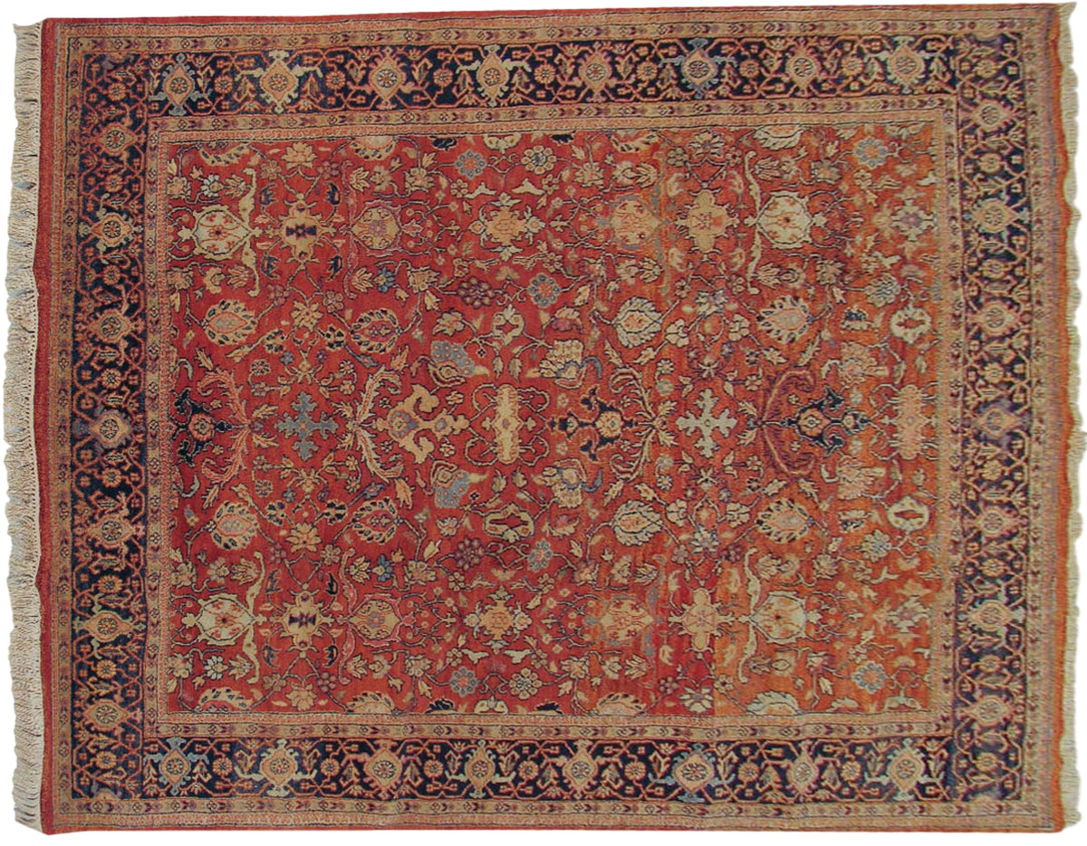 8x10 Vintage Indian Mahal Design Carpet