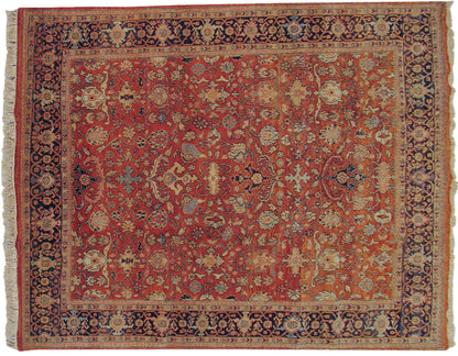 8x10 Vintage Indian Mahal Design Carpet