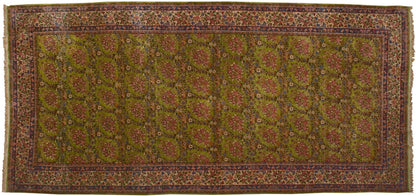 7x15 Vintage Kerman Carpet